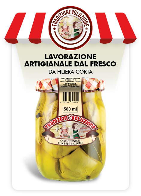 Carciofi con pepe e alloro - Formato 580 mL