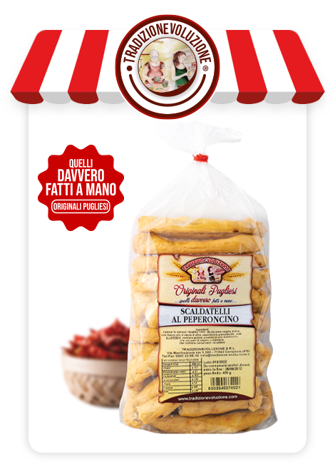 Taralli Scaldatelli al peperoncino - 400 g