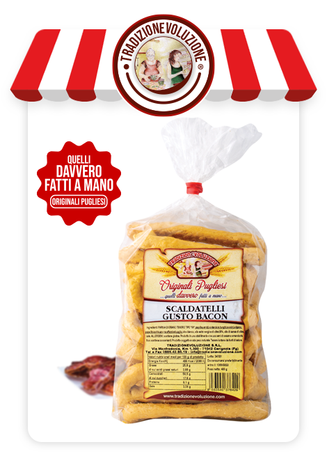 Taralli Scaldatelli gusto Bacon - 400 g